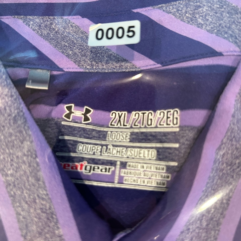 UNDER ARMOUR GOLF Shirt with  heat gear technology xxl - Picture 5 of 6